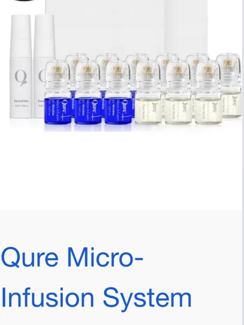 QURE Micro-Infusion System - Dark Spot Treatments NEW and Wrinkle are 3 vials